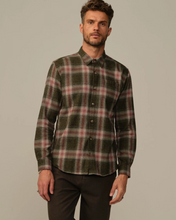 Load image into Gallery viewer, Men&#39;s Accord Flannel Shirt Wine Plaid