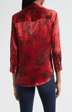 Load image into Gallery viewer, Dani 3/4 Sleeve Blouse Painterfly Flower