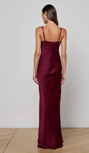 Load image into Gallery viewer, Sayla Silk Gown Dark Port