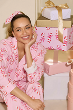 Load image into Gallery viewer, Sweeter Than Sugar Candy Cane Print Flannel PJ Set