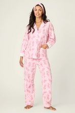 Load image into Gallery viewer, Sweeter Than Sugar Candy Cane Print Flannel PJ Set