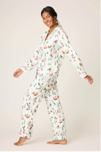Load image into Gallery viewer, Sleigh All Day  Print Flannel PJ Set