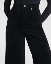 Load image into Gallery viewer, Corduroy Wide Leg Jean Black