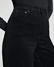 Load image into Gallery viewer, Corduroy Wide Leg Jean Black