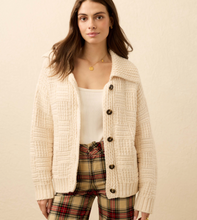Load image into Gallery viewer, Heirloom Cotton Cardigan Cream