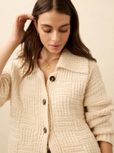 Load image into Gallery viewer, Heirloom Cotton Cardigan Cream