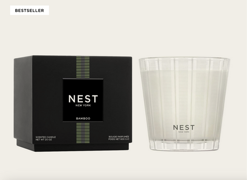 Nest 3-Wick Candle Bamboo
