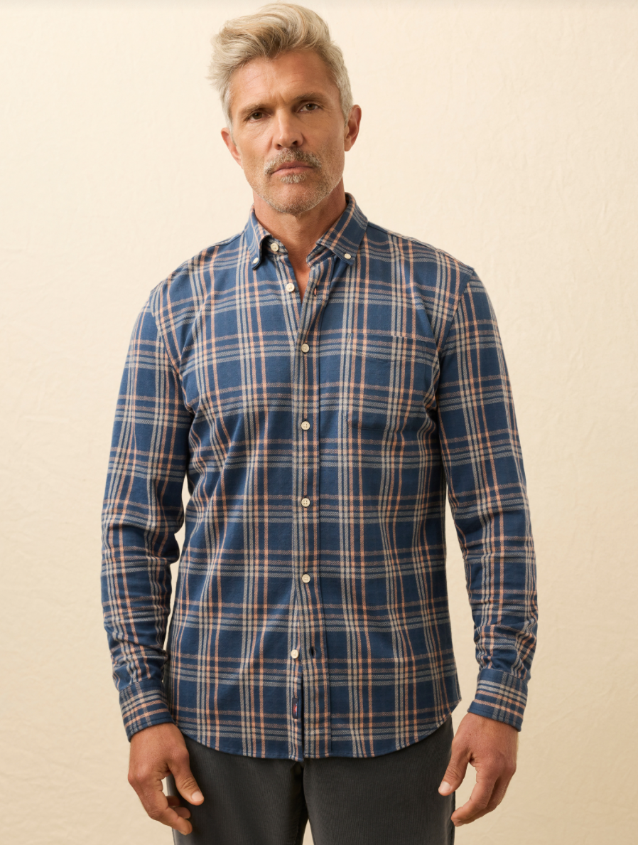 Coastline Knit Shirt Clay Twilight