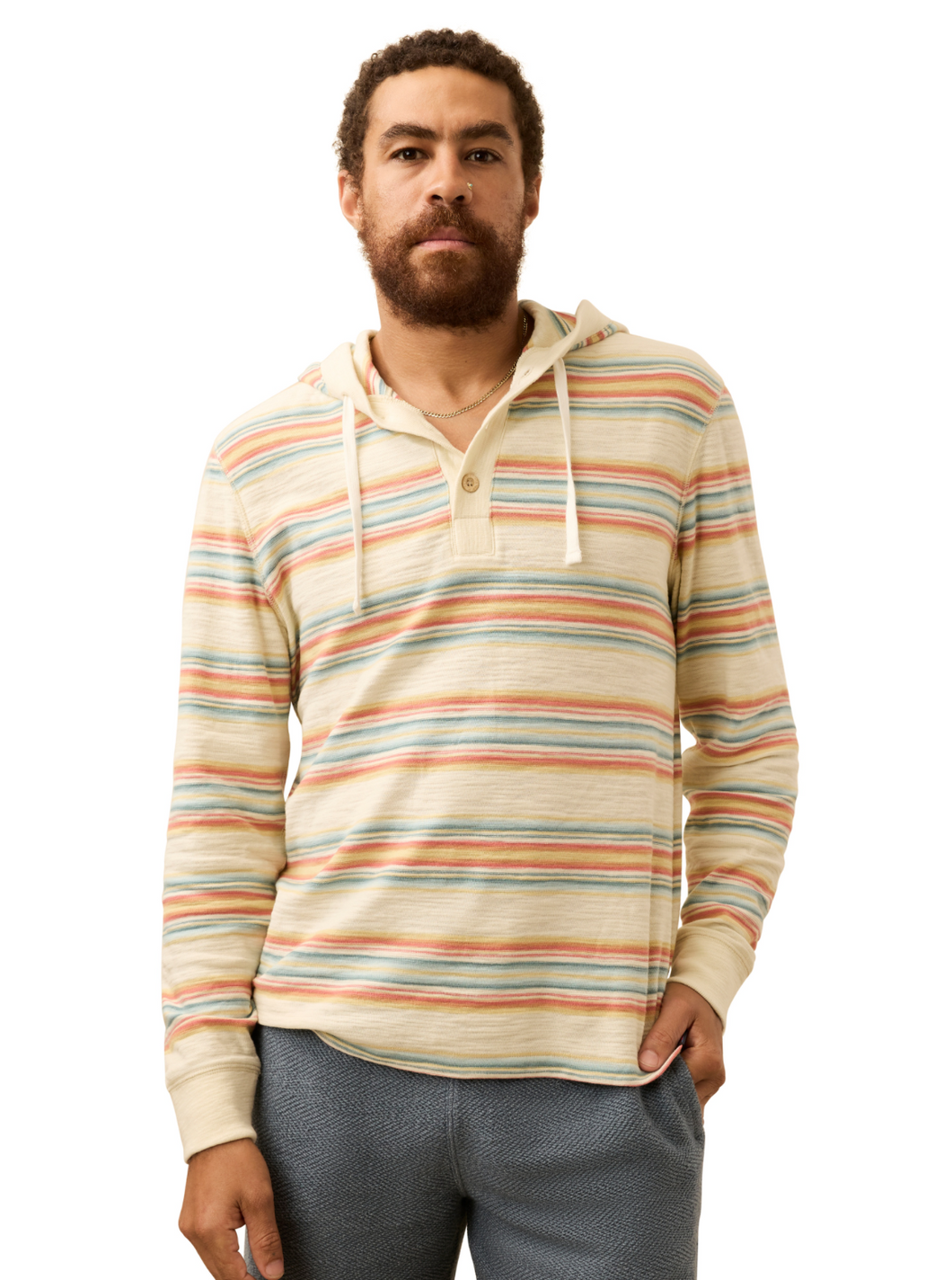Sunwashed Slub Hoodie Daybreak Ombre