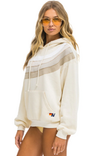 Load image into Gallery viewer, Wave Stripe Hoodie Vintage White