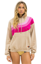 Load image into Gallery viewer, Wave Stripe Hoodie Sand/Pink