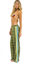 Load image into Gallery viewer, 5 Stripe Wide Leg Sweatpant Camo
