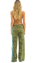 Load image into Gallery viewer, 5 Stripe Wide Leg Sweatpant Camo