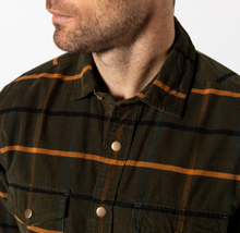 Load image into Gallery viewer, Men's Corduroy Shirt Deep Olive