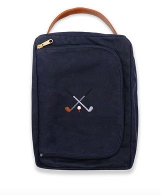 Crossed Club Golf Shoe Bag