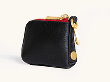 Load image into Gallery viewer, Syd Pouch Black Red Zip