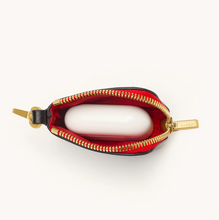 Load image into Gallery viewer, Syd Pouch Black Red Zip