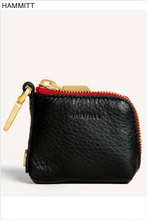 Load image into Gallery viewer, Syd Pouch Black Red Zip