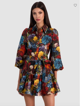 Load image into Gallery viewer, Lily Mini Shirt Dress Flourish