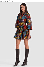 Load image into Gallery viewer, Lily Mini Shirt Dress Flourish