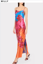 Load image into Gallery viewer, Lily Sunset Flower Printed Maxi Dress