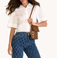 Load image into Gallery viewer, Hammitt VIP Mobile Bag Mahogany Pebble