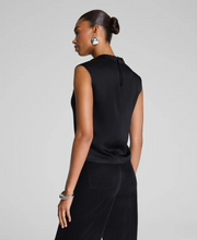 Load image into Gallery viewer, Sleeveless Cowl Neck Top Black