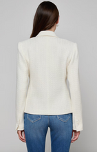 Load image into Gallery viewer, Jennah Tweed Blazer Ivory