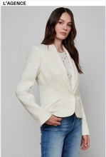 Load image into Gallery viewer, Jennah Tweed Blazer Ivory