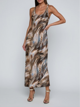 Load image into Gallery viewer, Akiya Satin Tank Maxi  Dress