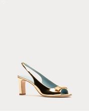 Load image into Gallery viewer, Reese Slingback with Bow Gold