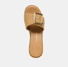 Load image into Gallery viewer, Jilian Wedges Raffia Mocha