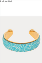 Load image into Gallery viewer, Jolene Stingray Cuff Turquoise
