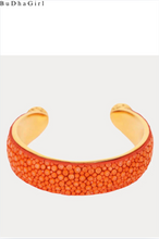 Load image into Gallery viewer, Jolene Stingray Cuff Coral