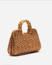 Load image into Gallery viewer, Buzzy Basket Peony Wicker Handbag