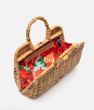 Load image into Gallery viewer, Buzzy Basket Peony Wicker Handbag
