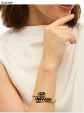 Load image into Gallery viewer, Victoria Bezel Hinge Cuff