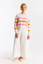 Load image into Gallery viewer, Beach Embroidery Crew Organic White