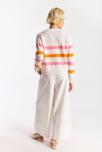 Load image into Gallery viewer, Beach Embroidery Crew Organic White