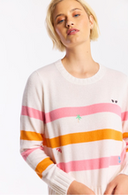 Load image into Gallery viewer, Beach Embroidery Crew Organic White