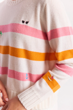 Load image into Gallery viewer, Beach Embroidery Crew Organic White