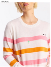 Load image into Gallery viewer, Beach Embroidery Crew Organic White