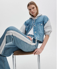 Load image into Gallery viewer, Miramar Wide Track Pant White/Gray