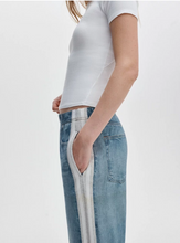 Load image into Gallery viewer, Miramar Wide Track Pant White/Gray