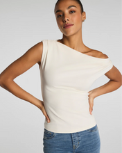 Load image into Gallery viewer, Ribbed Knit Ruched Ott-The-Shoulder Top