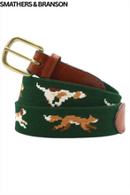 Load image into Gallery viewer, Fox Chase Needlepoint Belt