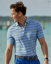 Load image into Gallery viewer, Coastal Breeze Sound Stripe Polo