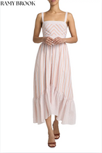 Load image into Gallery viewer, Nadia Stripe Midi Dress Sunset