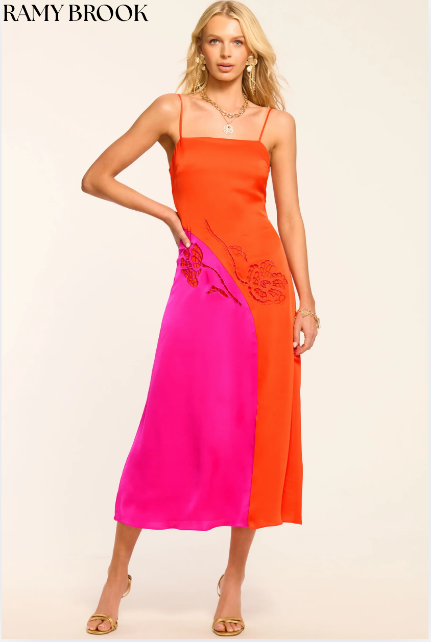 jasmine midi dress Jasmine Halter Midi Dress, in Black Luxe Satin | Show Me Your Mumu