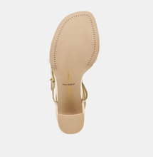 Load image into Gallery viewer, Odete Heels Gold Leather